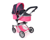 Poppenwagen Mika combi (confetti pink)