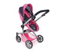 Poppenwagen Mika combi (confetti pink) Poppenwagen Mika combi (confetti pink)