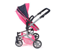 Poppenwagen Mika combi (confetti pink) Poppenwagen Mika combi (confetti pink)