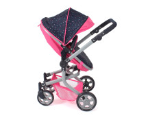 Poppenwagen Mika combi (confetti pink) Poppenwagen Mika combi (confetti pink)