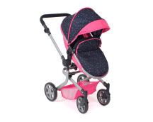 Poppenwagen Mika combi (confetti pink) Poppenwagen Mika combi (confetti pink)