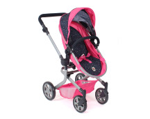 Poppenwagen Mika combi (confetti pink) Poppenwagen Mika combi (confetti pink)