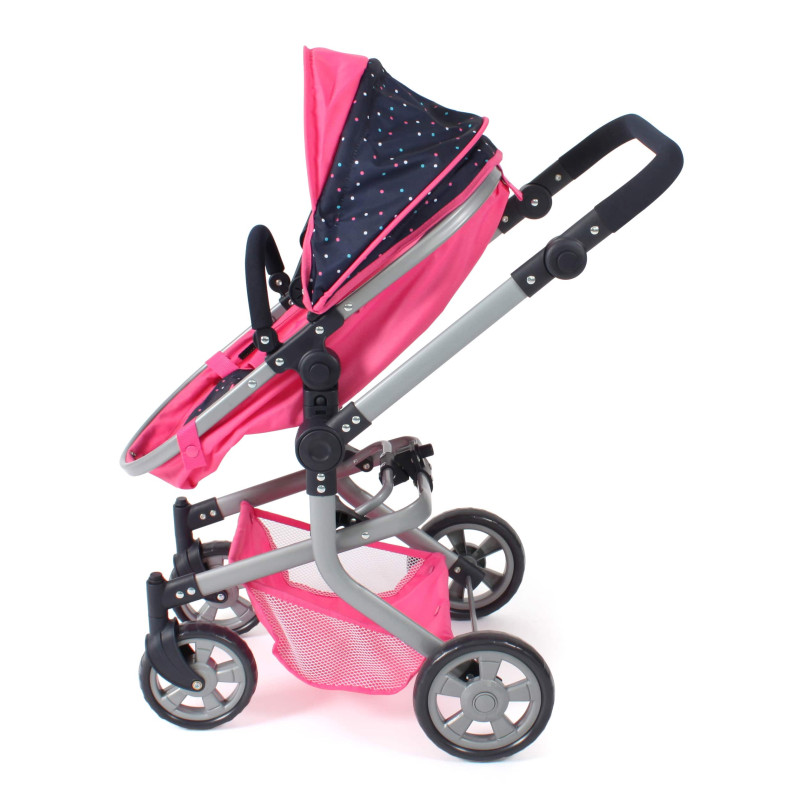 Poppenwagen Mika combi (confetti pink) Poppenwagen Mika combi (confetti pink)