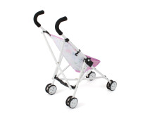 Poppenbuggy Roma (bloemen wit/roze) Poppenbuggy Roma (bloemen wit/roze)
