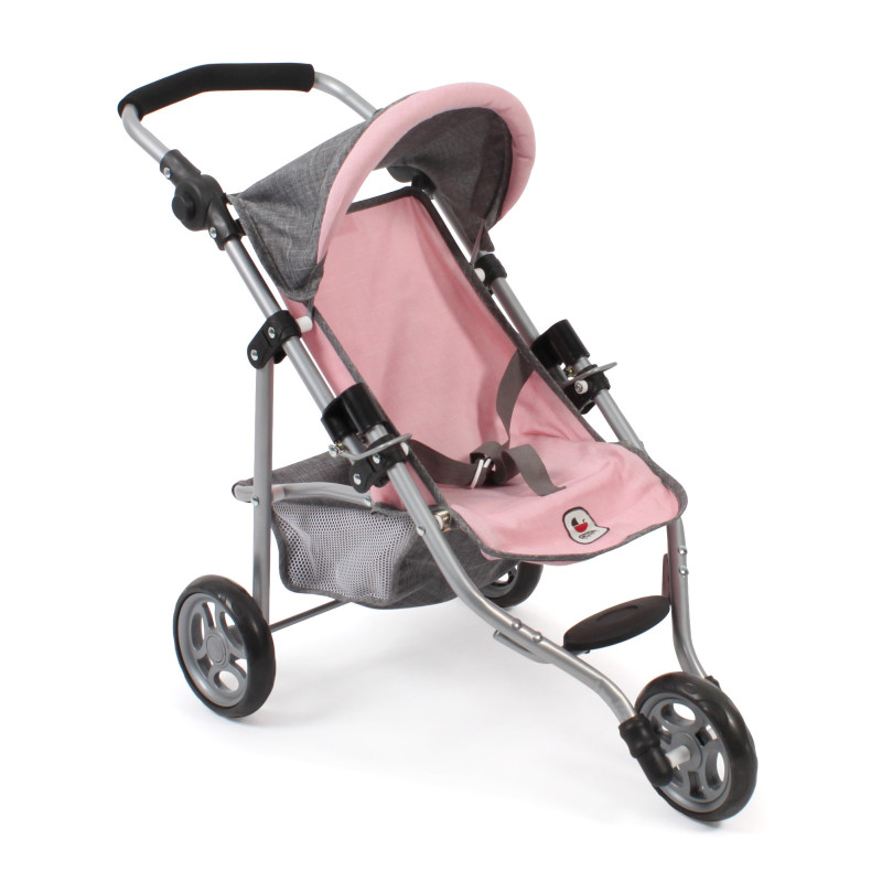 Poppenbuggy jogging Lola (grijs/lichtroze) Poppenbuggy jogging Lola (grijs/lichtroze)