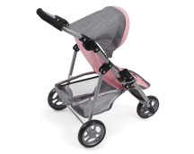 Poppenbuggy jogging Lola (grijs/lichtroze) Poppenbuggy jogging Lola (grijs/lichtroze)