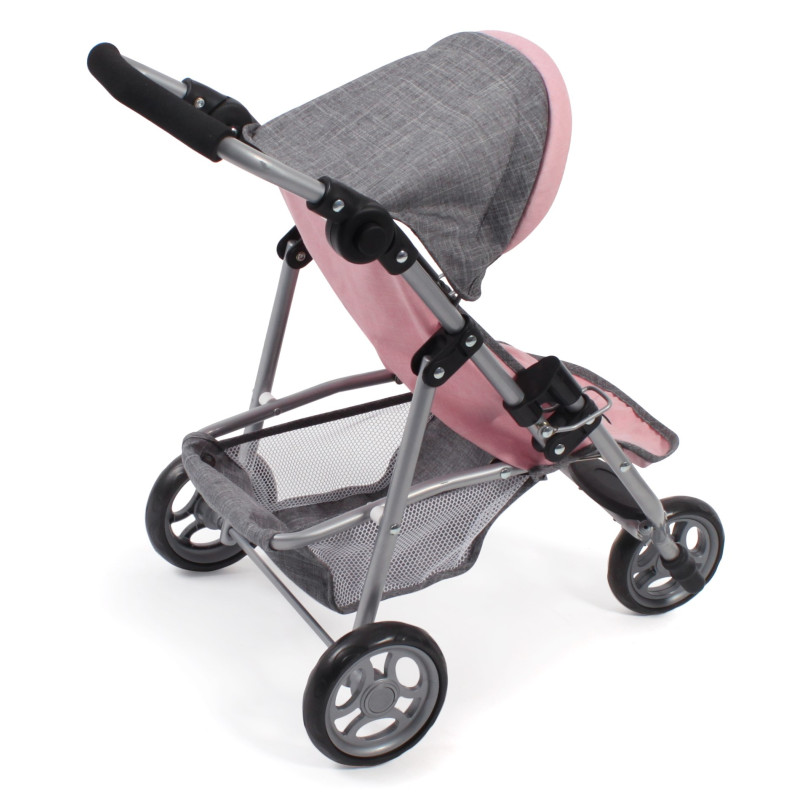 Poppenbuggy jogging Lola (grijs/lichtroze) Poppenbuggy jogging Lola (grijs/lichtroze)