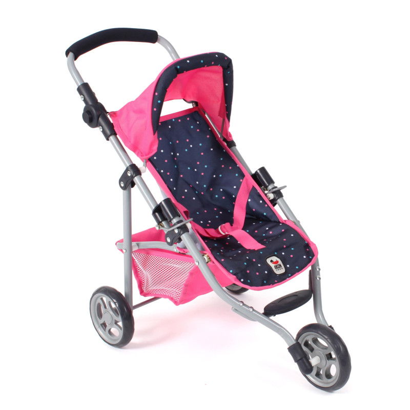 Poppenbuggy jogging Lola (confetti pink) Poppenbuggy jogging Lola (confetti pink)