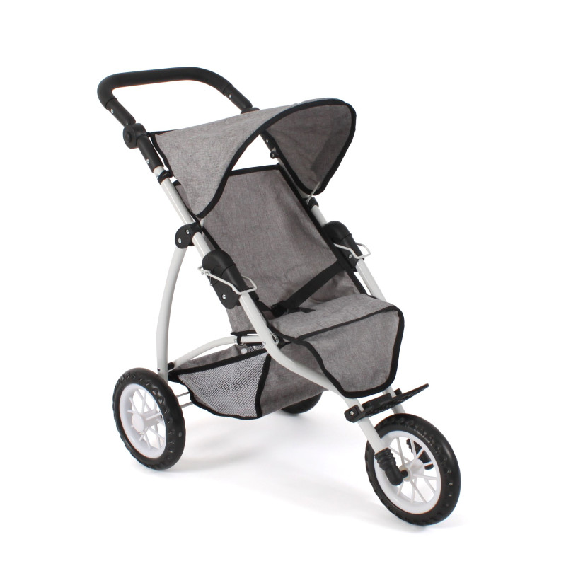 Poppenbuggy jogging Leon (jeans grijs) Poppenbuggy jogging Leon (jeans grijs)
