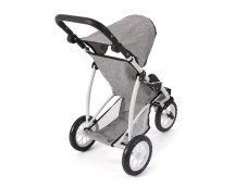 Poppenbuggy jogging Leon (jeans grijs) Poppenbuggy jogging Leon (jeans grijs)