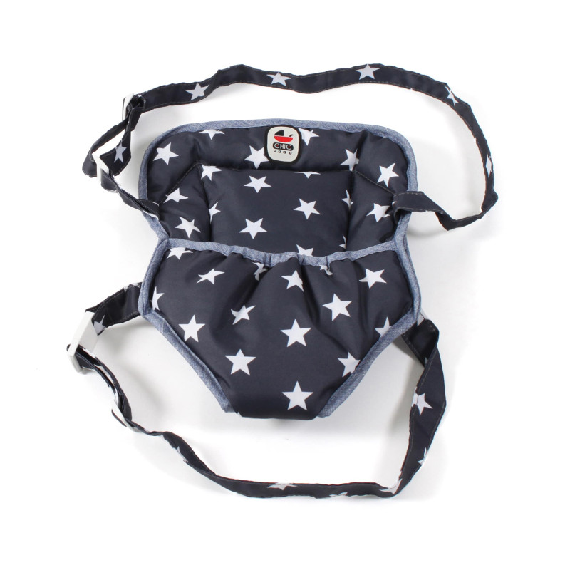 Poppendraagzak (navy sterren) Poppendraagzak (navy sterren)