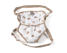 Poppendraagzak (beige beertjes)