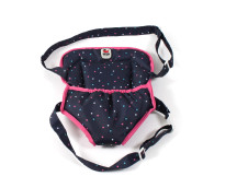 Poppendraagzak (confetti pink)