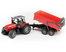 Bruder Massey Ferguson 7480 met kieplader