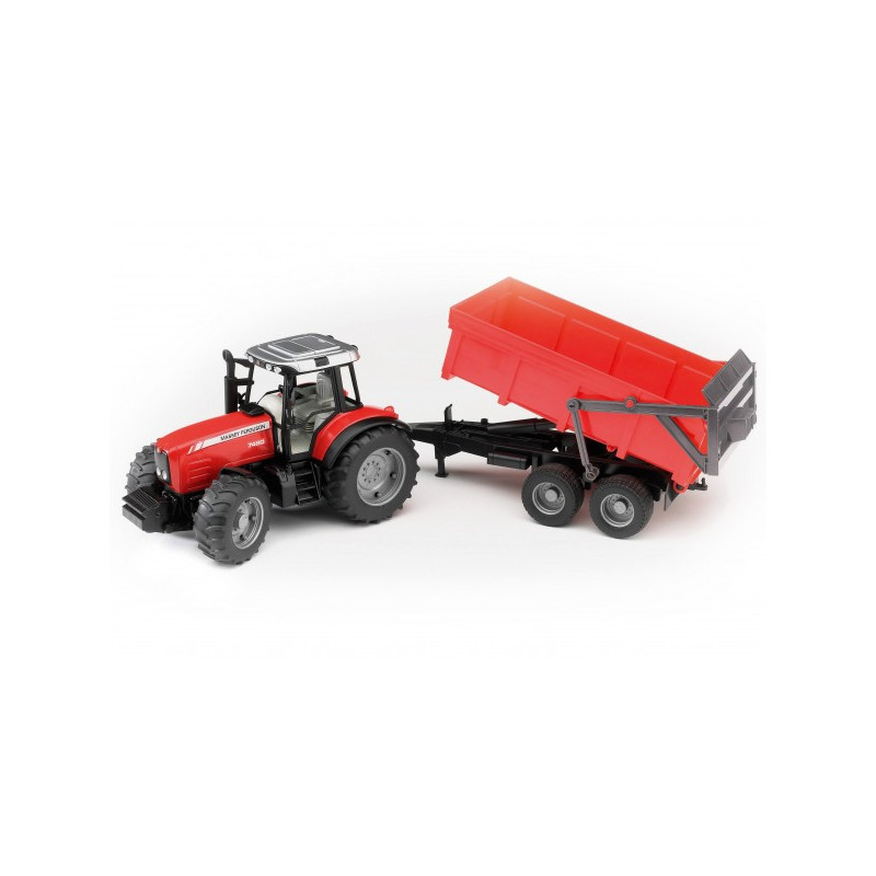 Bruder Massey Ferguson 7480 met kieplader Bruder Massey Ferguson 7480 met kieplader