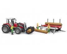 Massey Ferguson 7480 + voorlader+ houttrans. Massey Ferguson 7480 + voorlader+ houttrans.