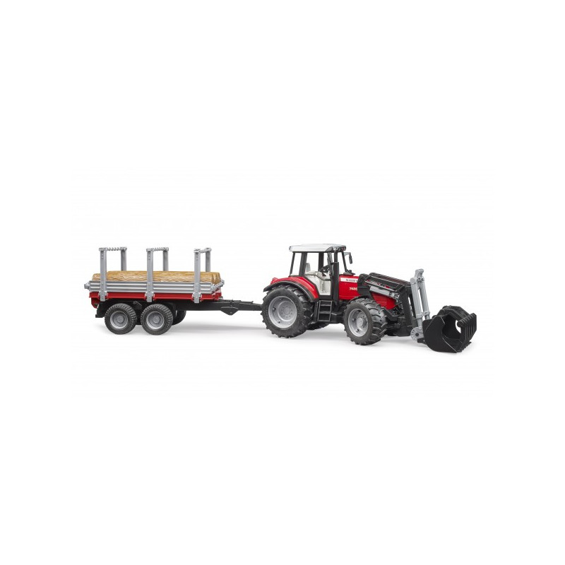 Massey Ferguson 7480 + voorlader+ houttrans. Massey Ferguson 7480 + voorlader+ houttrans.