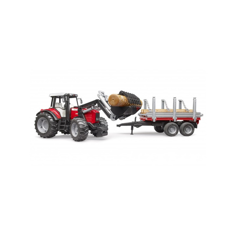 Massey Ferguson 7480 + voorlader+ houttrans. Massey Ferguson 7480 + voorlader+ houttrans.