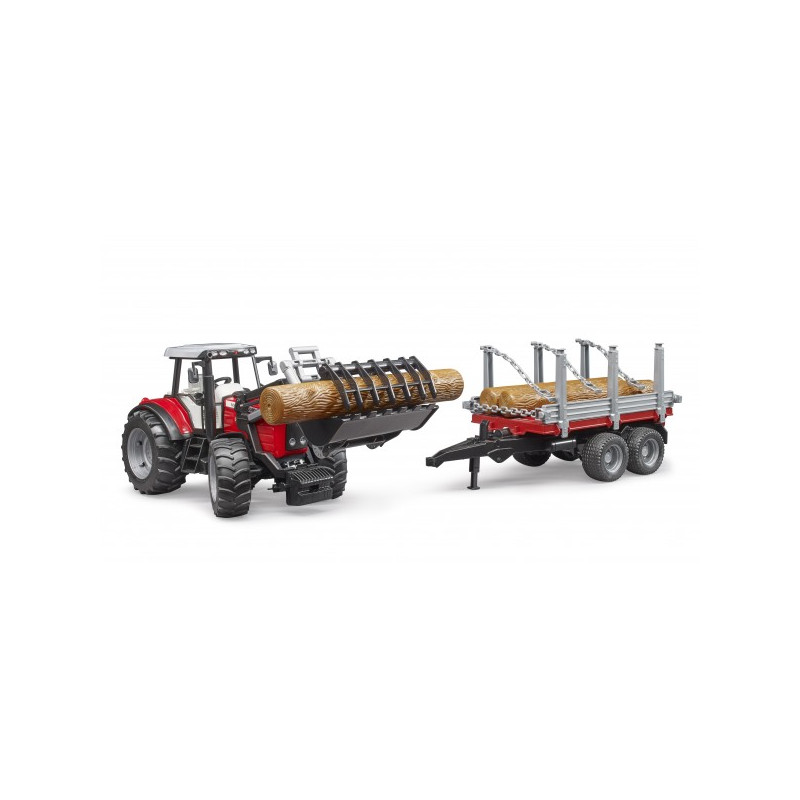 Massey Ferguson 7480 + voorlader+ houttrans. Massey Ferguson 7480 + voorlader+ houttrans.