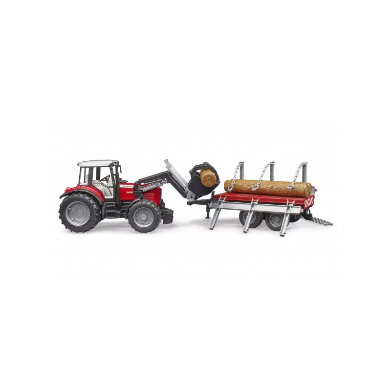Massey Ferguson 7480 + voorlader+ houttrans. Massey Ferguson 7480 + voorlader+ houttrans.