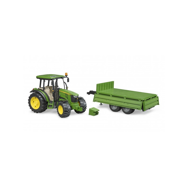 John Deere tractor 5115M met kieptrailer John Deere tractor 5115M met kieptrailer