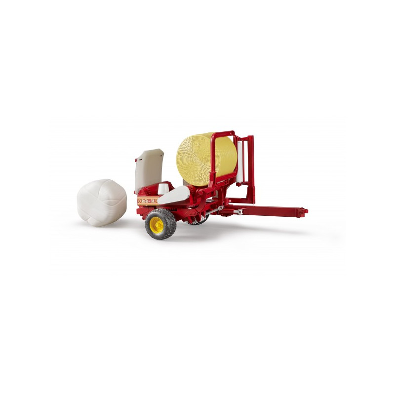 Balenwikkelaar met ronde balen Balenwikkelaar met ronde balen