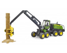John Deere 1270 G oogster met boomstam