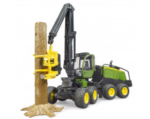 John Deere 1270 G oogster met boomstam John Deere 1270 G oogster met boomstam