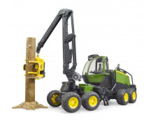 John Deere 1270 G oogster met boomstam John Deere 1270 G oogster met boomstam