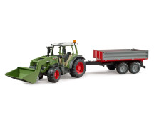 Fendt Vario 211 met voorlader en kiepwagen