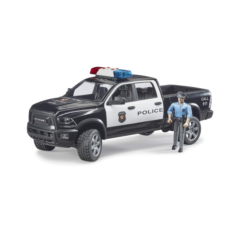 RAM 2500 politietruck met speelfiguur RAM 2500 politietruck met speelfiguur