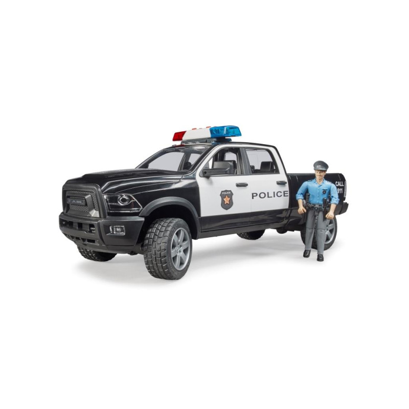 RAM 2500 politietruck met speelfiguur RAM 2500 politietruck met speelfiguur