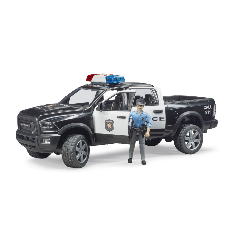 RAM 2500 politietruck met speelfiguur RAM 2500 politietruck met speelfiguur