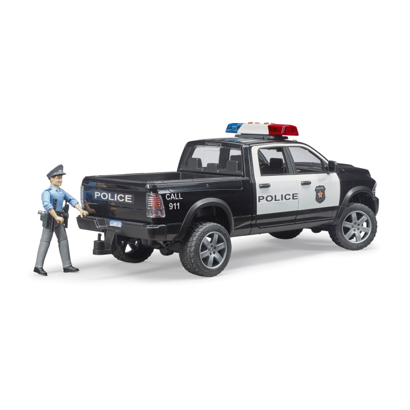 RAM 2500 politietruck met speelfiguur RAM 2500 politietruck met speelfiguur