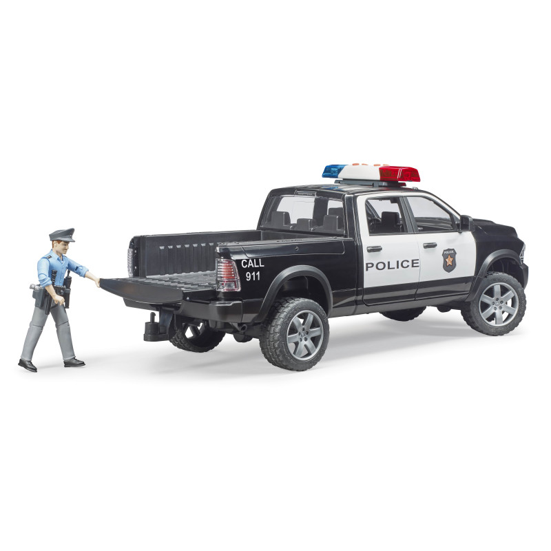 RAM 2500 politietruck met speelfiguur RAM 2500 politietruck met speelfiguur