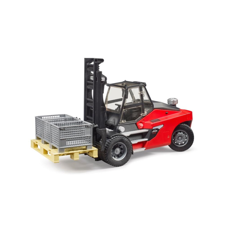 Linde HT160 vorkheftruck met pallet en boxen Linde HT160 vorkheftruck met pallet en boxen