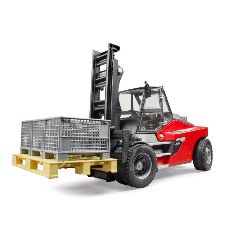 Linde HT160 vorkheftruck met pallet en boxen Linde HT160 vorkheftruck met pallet en boxen
