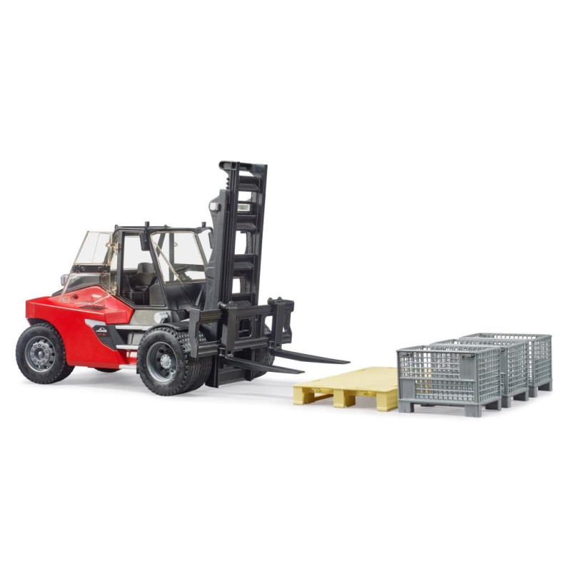 Linde HT160 vorkheftruck met pallet en boxen Linde HT160 vorkheftruck met pallet en boxen