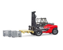 Linde HT160 vorkheftruck met pallet en boxen Linde HT160 vorkheftruck met pallet en boxen