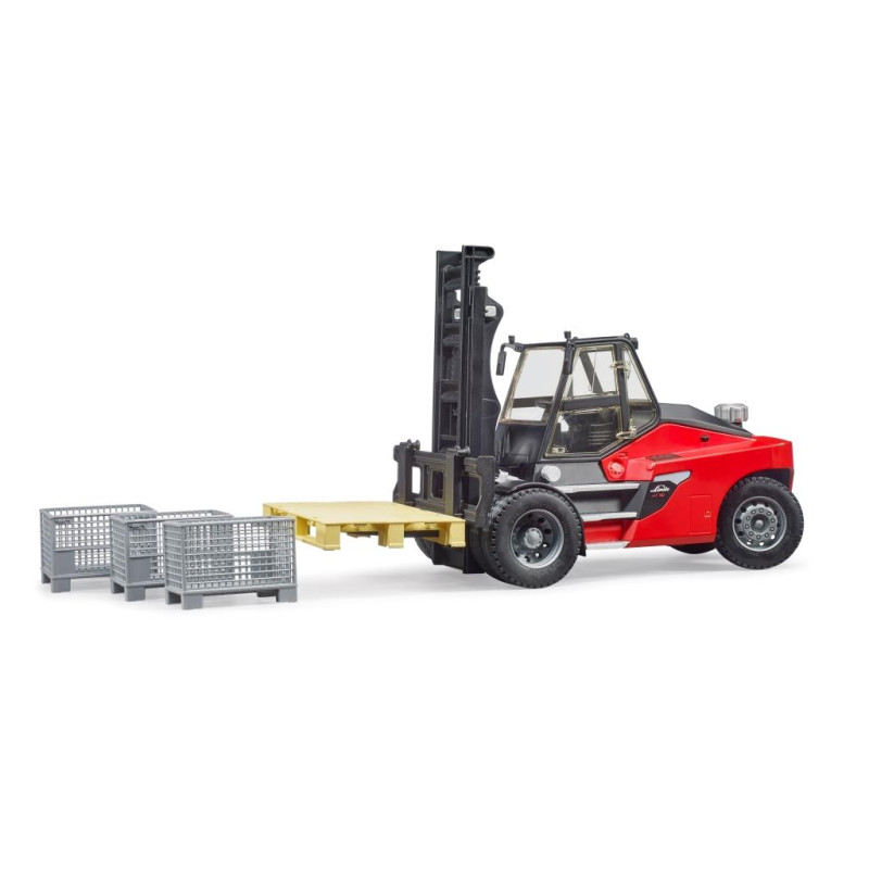 Linde HT160 vorkheftruck met pallet en boxen Linde HT160 vorkheftruck met pallet en boxen