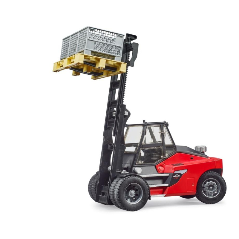 Linde HT160 vorkheftruck met pallet en boxen Linde HT160 vorkheftruck met pallet en boxen