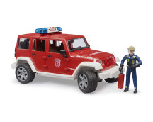 Jeep Wrangler brandweer + speelfiguur