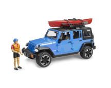 Jeep Wrangler Rubicon Unlimited met kajak en figuur