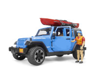 Jeep Wrangler Rubicon Unlimited met kajak en figuur Jeep Wrangler Rubicon Unlimited met kajak en figuur