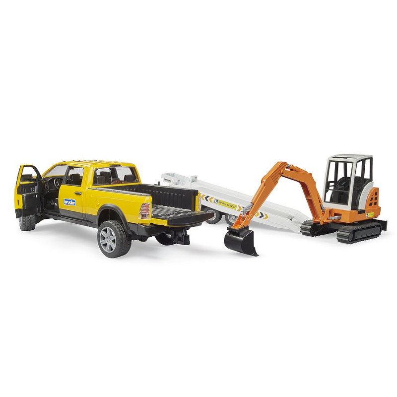 RAM -Verhuurservice met minigraafmachine