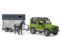 Landrover met paardentrailer