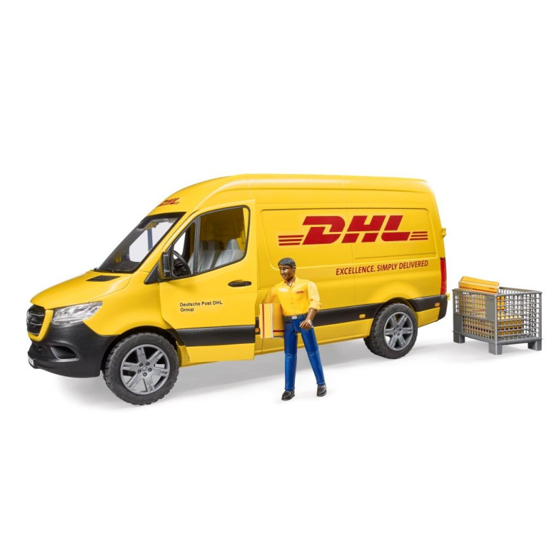 MB Sprinter DHL met speelfiguur MB Sprinter DHL met speelfiguur
