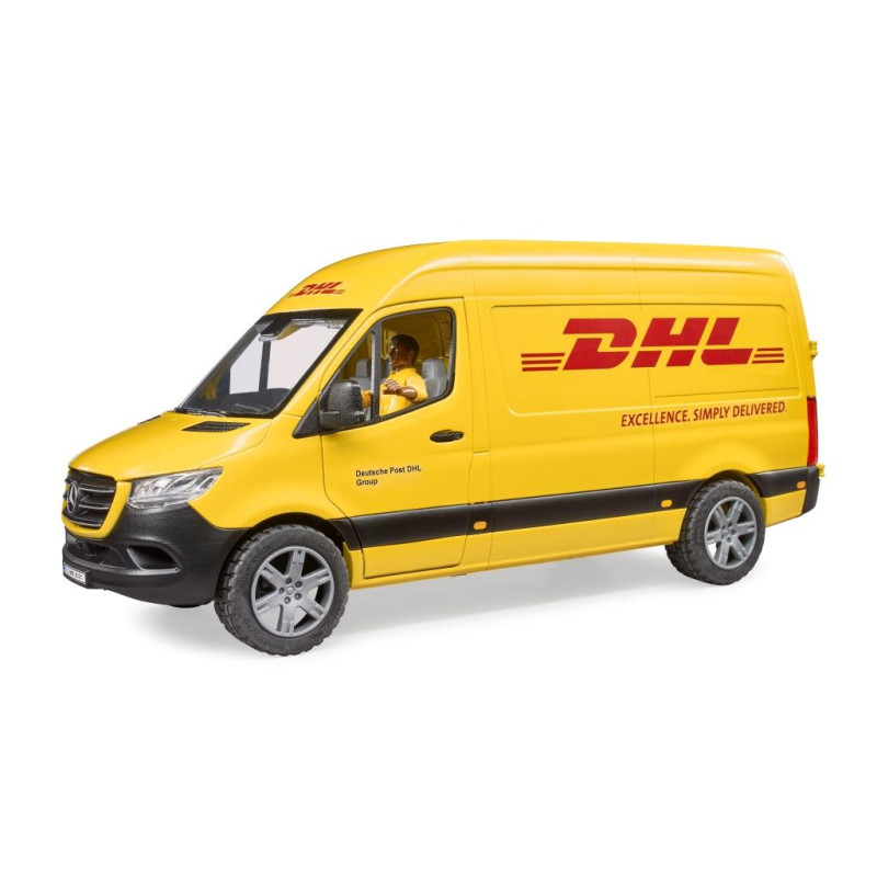 MB Sprinter DHL met speelfiguur MB Sprinter DHL met speelfiguur