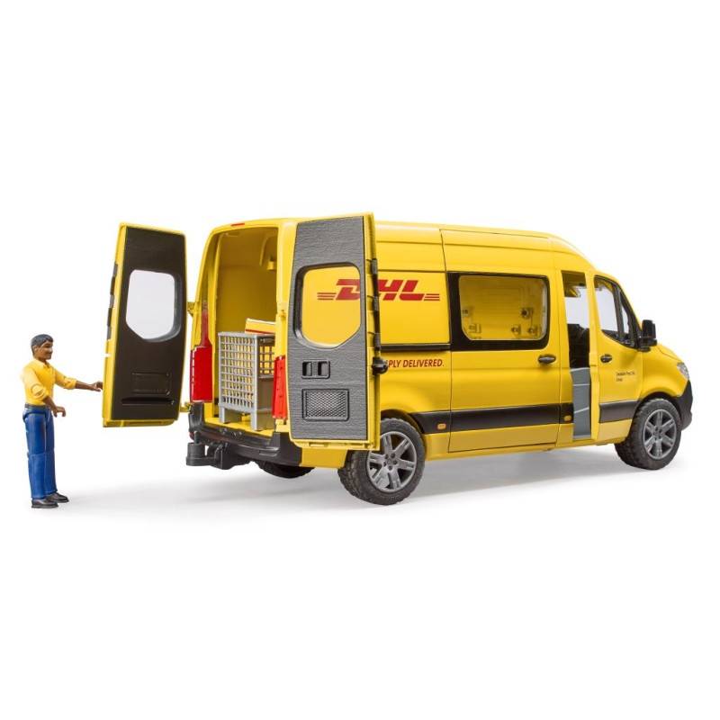 MB Sprinter DHL met speelfiguur MB Sprinter DHL met speelfiguur