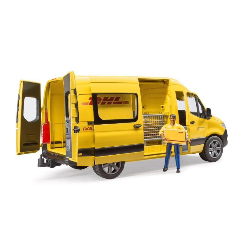 MB Sprinter DHL met speelfiguur MB Sprinter DHL met speelfiguur